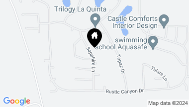 Map of 61444 Sapphire Lane, La Quinta CA, 92253