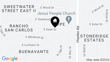 Map of 12845 N 78TH Street, Scottsdale AZ, 85260