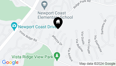 Map of 21 Lucania Drive, Newport Coast CA, 92657
