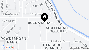 Map of 10385 E CORRINE Drive, Scottsdale AZ, 85260