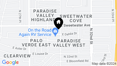 Map of 2940 E DAHLIA Drive, Phoenix AZ, 85032