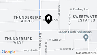 Map of 6614 W SWEETWATER Avenue, Glendale AZ, 85304