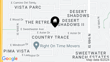 Map of 9094 E ASTER Drive, Scottsdale AZ, 85260