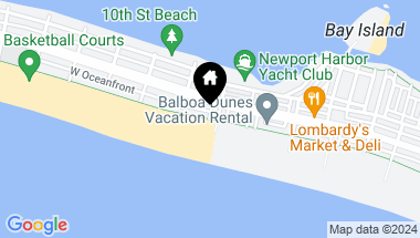 Map of 814 W Oceanfront, Newport Beach CA, 92661