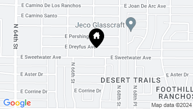 Map of 6702 E SWEETWATER Avenue, Scottsdale AZ, 85254