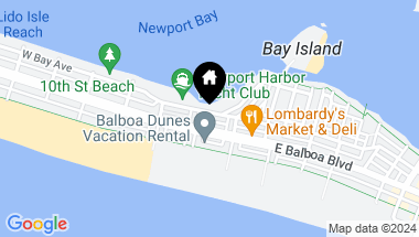 Map of 621 W Bay Avenue, Newport Beach CA, 92661