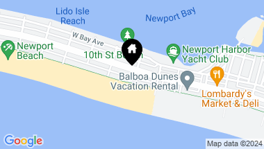 Map of 905 W Balboa Boulevard B, Newport Beach CA, 92661