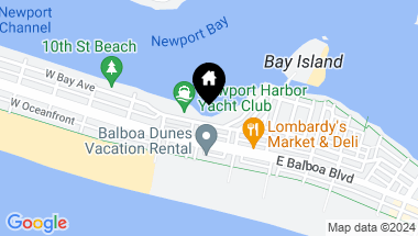 Map of 700 W Bay Avenue, Newport Beach CA, 92661