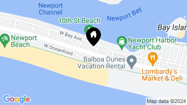Map of 902 W BALBOA Boulevard, Newport Beach CA, 92661