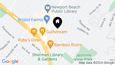Map of 2510 Bungalow Place, Corona del Mar CA, 92625
