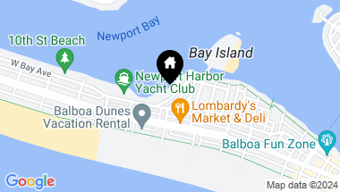 Map of 320 Buena Vista Boulevard, Newport Beach CA, 92661