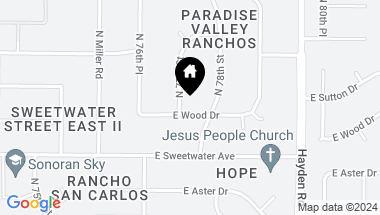 Map of 13201 N 77TH Street, Scottsdale AZ, 85260