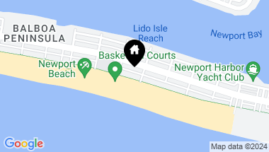 Map of 1212 W Oceanfront, Newport Beach CA, 92661