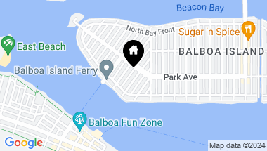 Map of 129 Topaz Avenue, Newport Beach CA, 92662