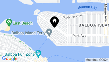 Map of 124 Agate Avenue, Newport Beach CA, 92662