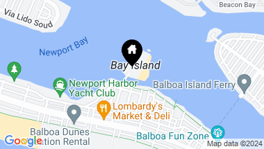 Map of 22 Bay Island, Newport Beach CA, 92661