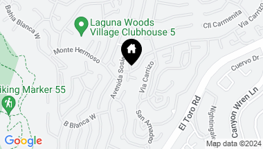 Map of 3307 Via Carrizo P, Laguna Woods CA, 92637