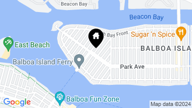 Map of 201 Opal Avenue, Newport Beach CA, 92662