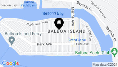 Map of 1103 Balboa Avenue, Newport Beach CA, 92662