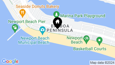 Map of 1706 W Oceanfront, Newport Beach CA, 92663