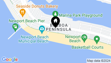Map of 1708 W Oceanfront, Newport Beach CA, 92663