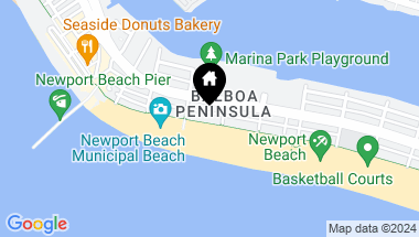 Map of 1710 W Oceanfront, Newport Beach CA, 92663