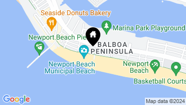 Map of 1802 W Oceanfront, Newport Beach CA, 92663
