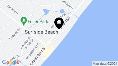 Map of 121 N Ocean Blvd., Surfside Beach SC, 29575