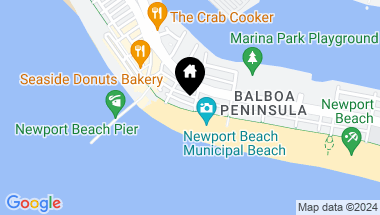 Map of 1904 W Oceanfront, Newport Beach CA, 92663
