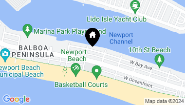 Map of 1321 W Bay Avenue, Newport Beach CA, 92661