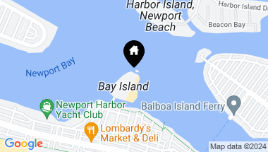 Map of 12 Bay Island, Newport Beach CA, 92661