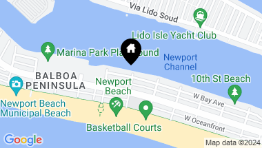 Map of 1400 W Bay Avenue, Newport Beach CA, 92661