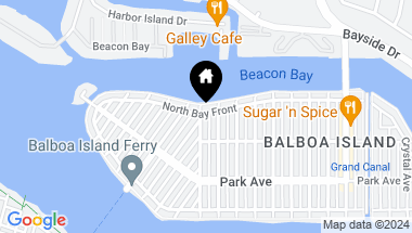 Map of 320 Collins Avenue, Newport Beach CA, 92662