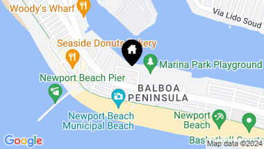 Map of 1809 W Bay Avenue, Newport Beach CA, 92663