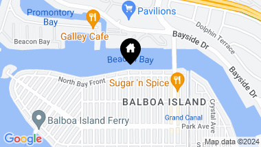 Map of 1001 N Bay Front, Newport Beach CA, 92662