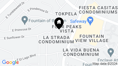 Map of 13700 N FOUNTAIN HILLS Boulevard Unit: 265, Fountain Hills AZ, 85268