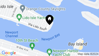 Map of 941 Via Lido Soud, Newport Beach CA, 92663