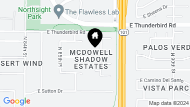 Map of 8678 E DAVENPORT Drive, Scottsdale AZ, 85260
