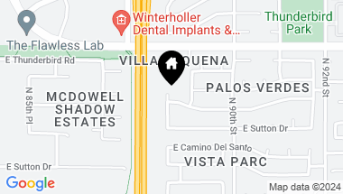 Map of 8846 E VOLTAIRE Drive, Scottsdale AZ, 85260