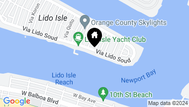 Map of 751 Via Lido Soud, Newport Beach CA, 92663