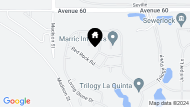 Map of 60389 Honeysuckle Street, La Quinta CA, 92253