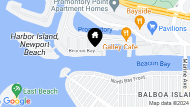 Map of 20 Beacon Bay, Newport Beach CA, 92660