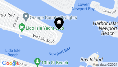 Map of 926 Via Lido Nord, Newport Beach CA, 92663