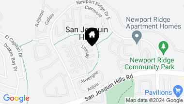 Map of 110 Lessay, Newport Coast CA, 92657