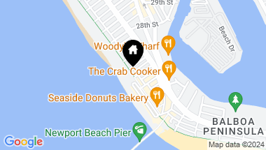 Map of 2400 W Oceanfront, Newport Beach CA, 92663