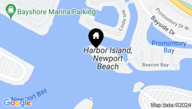 Map of 20 Harbor Island, Newport Beach CA, 92660