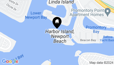 Map of 4 Harbor Island, Newport Beach CA, 92660