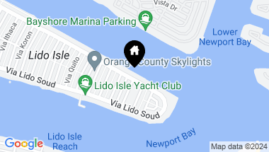 Map of 808 Via Lido Nord, Newport Beach CA, 92663