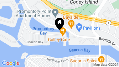 Map of 818 Harbor Island Drive, Newport Beach CA, 92660