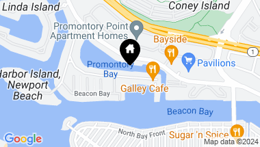 Map of 748 Harbor Island Drive, Newport Beach CA, 92660